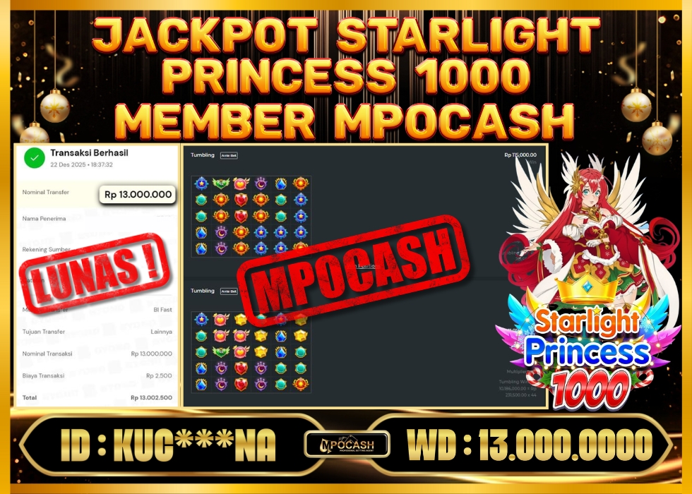 MPOCASH JACKPOT STARLIGHT PRINCESS 1000